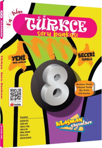 Klasman Yayınları 8. Sınıf Türkçe Soru Bankası