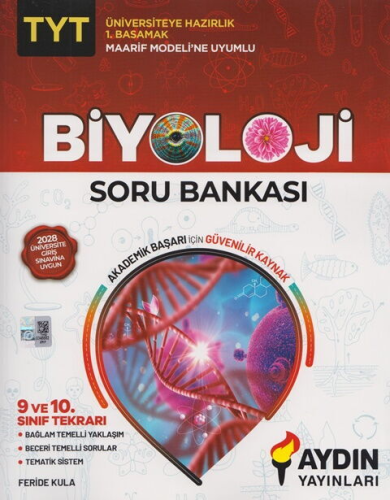 Aydın Yayınları TYT Biyoloji Maarif Model 1. Basamak Soru Bankası