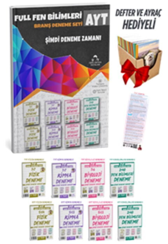 Ders Ortamı 2025 AYT Full Fen Bilimleri 8 Fasikül 40 Deneme Sınavı Seti - Defter Hediyeli