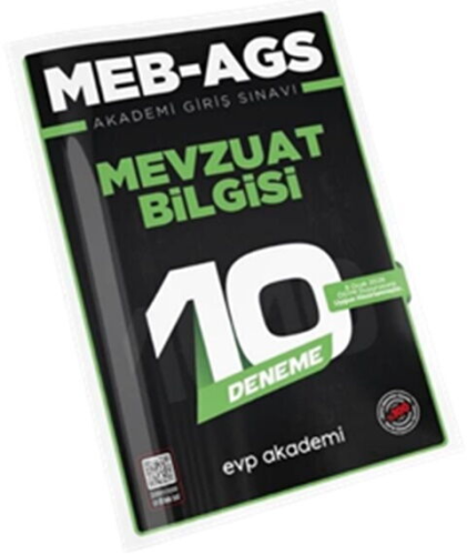 MEB-AGS Deneme Sınavları - EVP Akademi MEB AGS Mevzuat Bilgisi 10 Dene