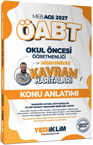 Yediiklim Yayınları 2027 MEB AGS ÖABT Kavram Haritaları ile Okul Önces