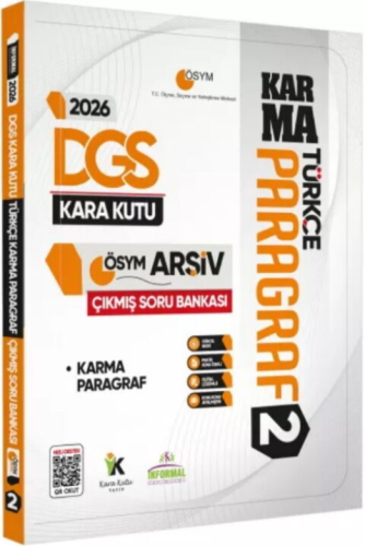 Soru Bankası - İnformal Yayınları 2026 DGS Türkçenin Kara Kutusu PARAG