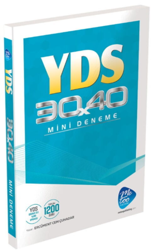 MeToo Publishing YDS 30x40 Mini Deneme