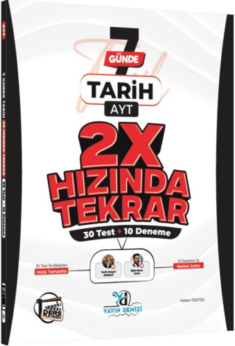 - Set Yayınları - Yayın Denizi AYT Tarih Ders Platosu 7 Günde 2X Hızın