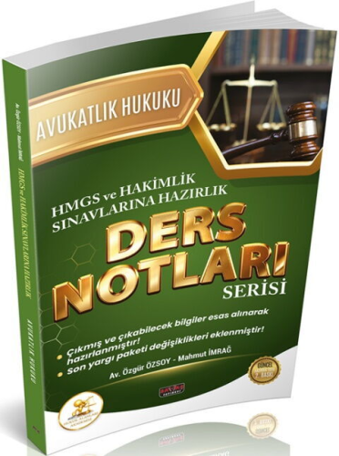 Savaş Yayınları 2026 HUKAL HMGS-HAKİMLİK Avukatlık Hukuku Ders Notları