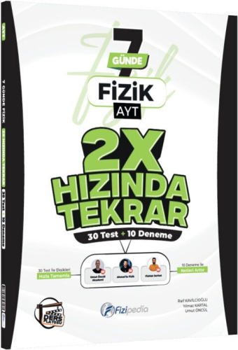 TYT - AYT Deneme Sınavları,AYT Deneme Sınavları, - Set Yayınları - Fiz