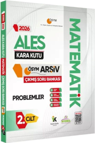Kara Kutu Yayınları 2026 ALES MATEMATİK Kara Kutu 2.Cilt PROBLEMLER ÖSYM Çıkmış Soru Bankası Dijital Çözümlü
