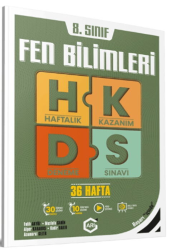 Arı Yayıncılık 8. Sınıf Fen Bilimleri Arı Haftalık Kazanım Deneme