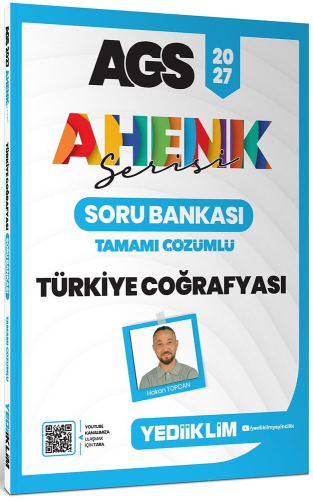 Yediiklim Yayınları 2027 MEB AGS Ahenk Serisi Türkiye Coğrafyası Tamam