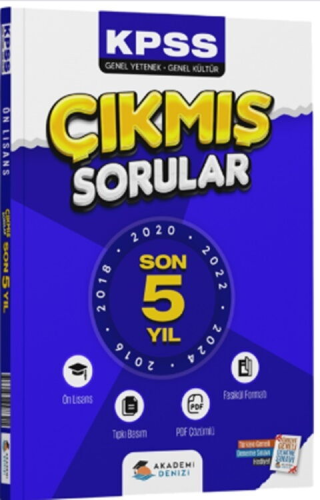 KPSS Lise Önlisans,Çıkmış Sorular, - Akademi Denizi - Akademi Denizi K