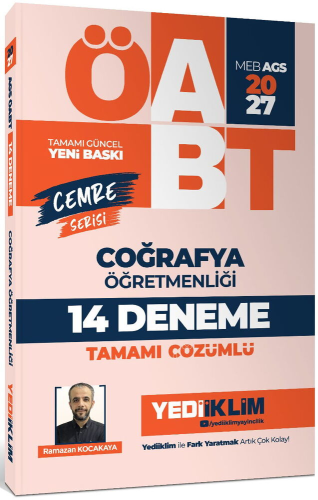 Yediiklim Yayınları 2027 MEB AGS ÖABT Cemre Serisi Coğrafya Öğretmenli