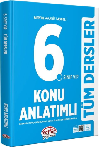 - Editör Yayınevi - Editör Yayınları 6. Sınıf VIP Tüm Dersler Konu Anl