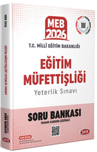 Data Yayınları 2026 MEB Eğitim Müfettişliği Yeterlilik Sınavı Tamamı Karekod Çözümlü Soru Bankası