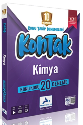Paraf Yayınları 10. Sınıf Kimya Kontak Konu Takip Denemeleri
