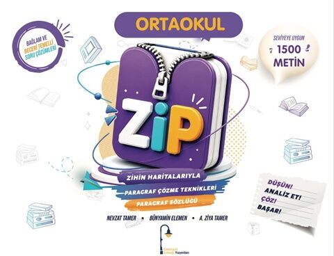 Edebiyat Sokağı Ortaokul Zihin Haritalarıyla ZİP Paragraf Beceri Temelli Soru Bankası