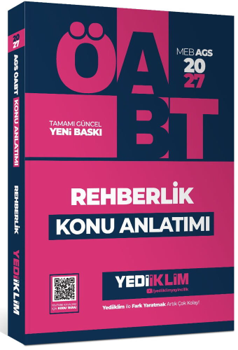 Yediiklim Yayınları 2027 MEB AGS ÖABT Rehberlik Konu Anlatımı