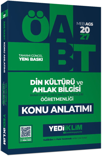 Yediiklim Yayınları 2027 MEB AGS ÖABT Din Kültürü Ve Ahlak Bilgisi Öğretmenliği Konu Anlatımı