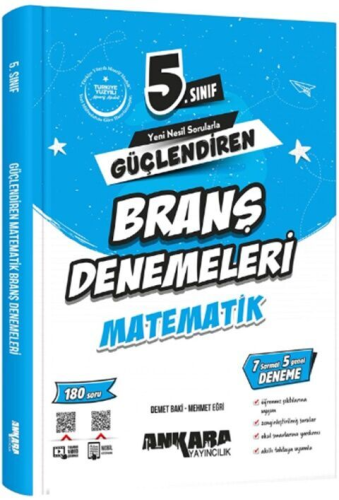Ankara Yayıncılık 5. Sınıf Matematik Güçlendiren Branş Denemeleri