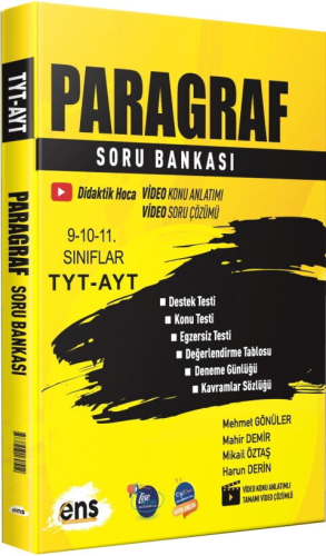 TYT AYT Soru Kitapları,TYT Türkçe Soru, - ENS Yayıncılık - ENS Yayıncı