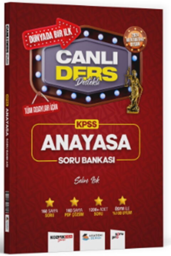 Akademi Denizi KPSS Anayasa Canlı Ders Soru Bankası