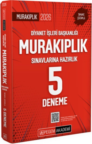 Pegem Yayınları 2026 Diyanet İşleri Başkanlığı Murakıplık Sınavlarına Hazırlık Tamamı Çözümlü 5 Deneme