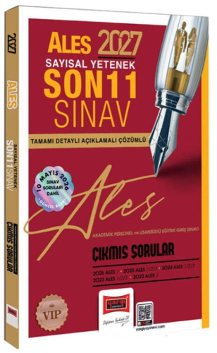 Çıkmış Sorular - Yargı Yayınları 2027 ALES Sayısal Yetenek Son 11 Sına