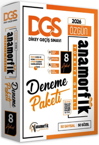 Deneme Sınavları - Anamorfik Yayınları 2026 DGS 8'li Deneme Paketi Özg