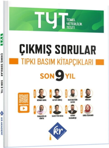 Tüm Dersler - KR Akademi TYT Çıkmış Sorular Son 9 Yıl Tıpkı Basım Kita