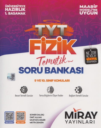 Miray Yayınları TYT Fizik Maarif Model Tematik Soru Bankası