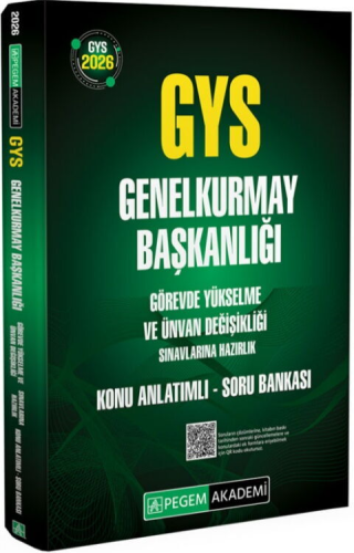 Pegem Yayınları 2026 GYS Genelkurmay Başkanlığı Konu Anlatımlı Soru Bankası