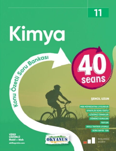 Okyanus Yayınları 11. Sınıf Kimya 40 Seans Konu Özetli Soru Bankası