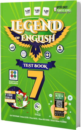 Av Yayınları 7. Sınıf Legend Of English Seri Test Book