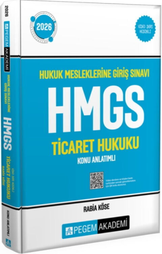 Pegem Yayınları 2026 HMGS Ticaret Hukuku Konu Anlatımlı