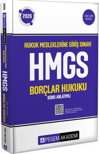 Pegem Yayınları 2026 HMGS Borçlar Hukuku Konu Anlatımlı