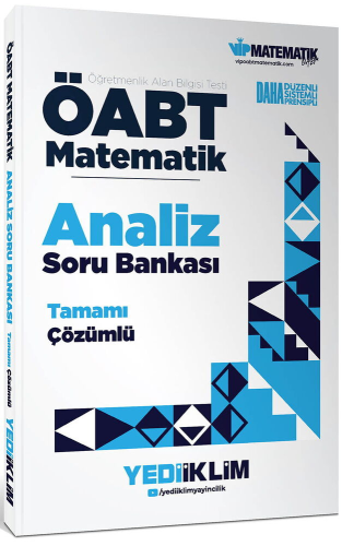 - Yediiklim Yayınları - Yediiklim Yayınları ÖABT Matematik Öğretmenliğ