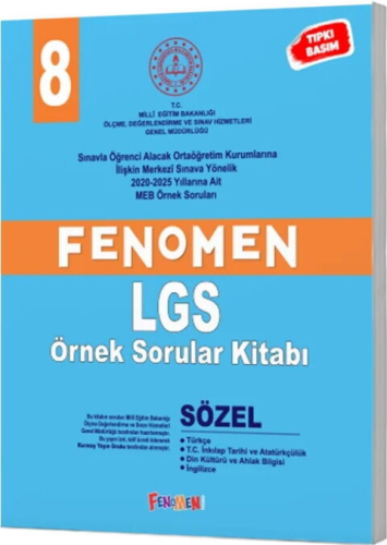 8. Sınıf LGS Kitapları - Fenomen Okul Yayınları 8. Sınıf MEB Sözel Fen