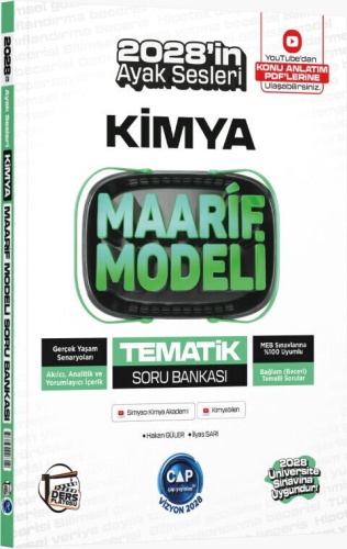 Kimya - Çap Yayınları Üniversiteye Hazırlık Kimya Ders Platosu Maarif 