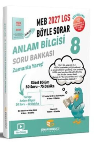 - Sinan Kuzucu Yayınları 2027 8. Sınıf Anlam Bilgisi Soru Bankası - Si