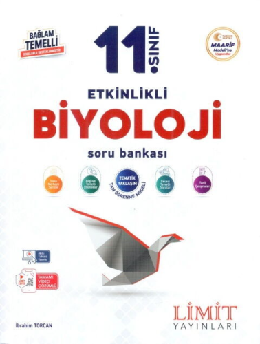 Limit Yayınları 11. Sınıf Biyoloji Etkinlikli Soru Bankası
