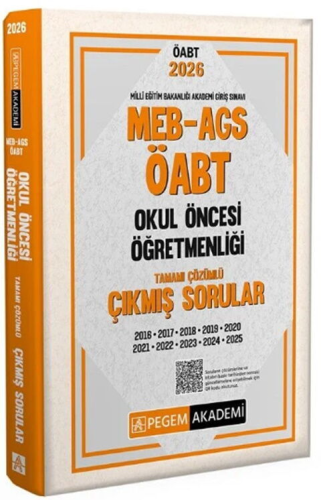 MEB-AGS ÖABT Kitapları,Çıkmış Sorular, - Pegem ÖABT - Pegem Yayınları 