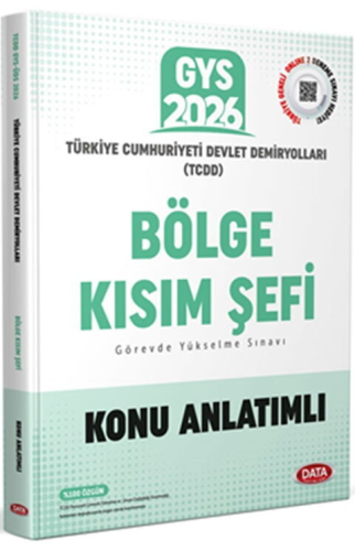 TCDD - Data Yayınları 2026 TCDD GYS Bölge Kısım Şefi Konu Anlatımlı - 