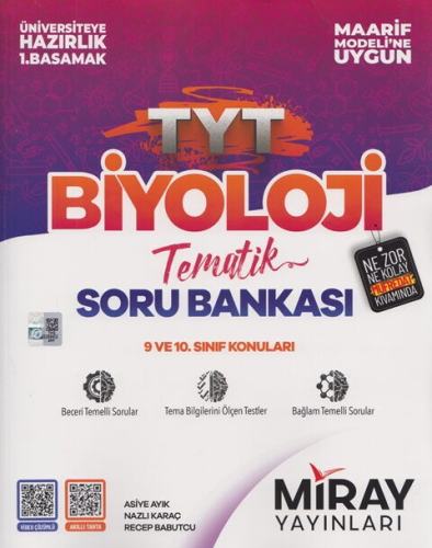 Miray Yayınları TYT Biyoloji Maarif Model Tematik Soru Bankası