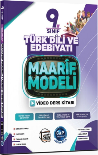 Çap Yayınları 9. Sınıf Türk Dili ve Edebiyatı Maarif Video Ders Kitabı