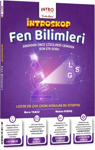 İntro Yayınları 8. Sınıf LGS Fen Bilimleri İntroskop Soru Bankası