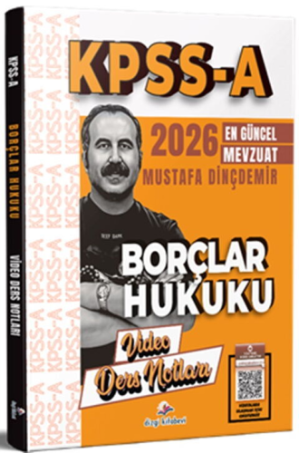 Dizgi Kitap Yayınları 2026 KPSS A Borçlar Hukuku Video Ders Notları