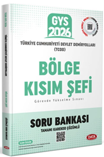 TCDD - Data Yayınları 2026 TCDD GYS Bölge Kısım Şefi Tamamı Karekod Çö