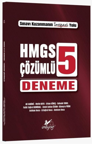 İmtiyaz Yayınları 2026 HMGS Tamamı Çözümlü 5 Deneme