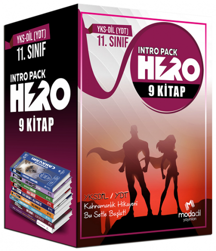 Modadil Yayınları YKSDİL YDT İntro Pack Hero 9 Kitap Set Komisyon
