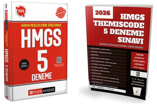 - Seçkin Yayınları - SÜPER FİYAT - Pegem Yayınları 2026 HMGS Tamamı Çö