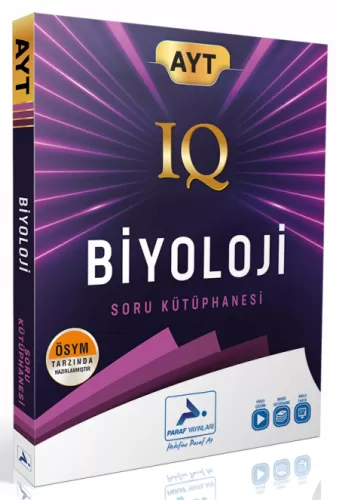 Paraf Yayınları AYT Biyoloji IQ Soru Kütüphanesi